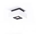 Spot aplicat directionabil de tavan/plafon NIKEA 1 GU10 alb/negru