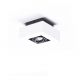Spot aplicat directionabil de tavan/plafon NIKEA 1 GU10 alb/negru