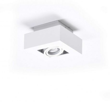 Spoturi tavan fals - Spot aplicat directionabil de tavan/plafon NIKEA 1 GU10 alb