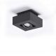 Spoturi tavan fals - Spot aplicat directionabil de tavan/plafon NIKEA 1 GU10 negru