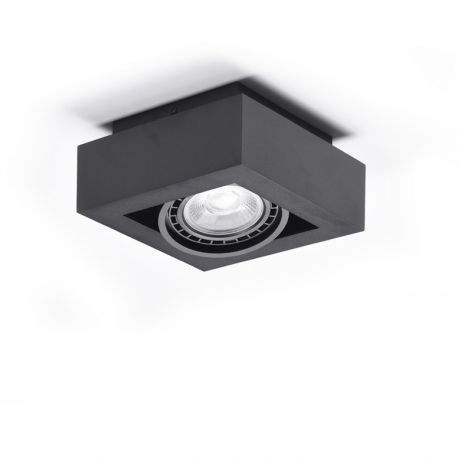 Spoturi tavan fals - Spot aplicat directionabil de tavan/plafon NIKEA 1 ES111 negru