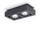 Spoturi tavan fals - Spot aplicat directionabil de tavan/plafon NIKEA 2 ES111 negru