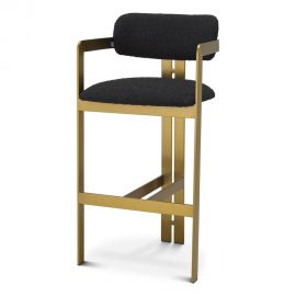 Scaune - Scaun bar design LUX Donato, boucle negru