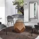 Mese dining - Masa rotunda eleganta design LUX Walnut Veneered 150cm