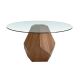 Mese dining - Masa rotunda eleganta design LUX Walnut Veneered 150cm