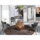 Mese dining - Masa rotunda eleganta design LUX Walnut Veneered 150cm