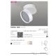 Plafoniere cu spoturi, Spoturi aplicate - Spot LED aplicat directionabil de tavan/plafon MONA 18W 3000K alb