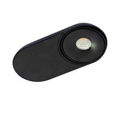 Plafoniere cu spoturi, Spoturi aplicate - Spot LED modern directionabil aplicat tavan/plafon TORONTO 1 negru