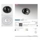 Spoturi tavan fals - Spot LED modern directionabil incastrat tavan/plafon TORONTO 1 negru