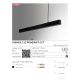 Pendule, Lustre suspendate - Lustra LED moderna design minimalist LINNEA 112cm alba