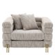 Fotolii - Fotoliu elegant design LUX York, bej mademoiselle