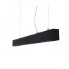 Lustra LED moderna design minimalist LINNEA 112cm neagra