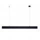 Pendule, Lustre suspendate - Lustra LED moderna design minimalist LINNEA 140cm negru