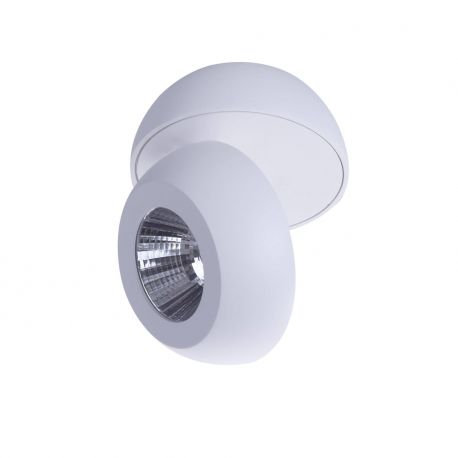 Plafoniere cu spoturi, Spoturi aplicate - Spot LED aplicat directionabil de tavan/plafon OJOS 1 alb