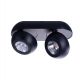 Plafoniere cu spoturi, Spoturi aplicate - Spot LED aplicat directionabil de tavan/plafon OJOS 2 negru