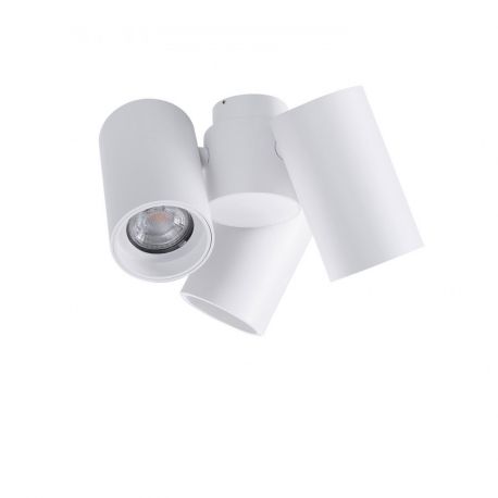 Plafoniere cu spoturi, Spoturi aplicate - Spot modern directionabil aplicat tavan/plafon MAKALU 3 GU10 alb
