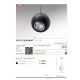 Pendule, Lustre suspendate - Pendul modern minimalist cu Spot LED directionabil SKYE negru