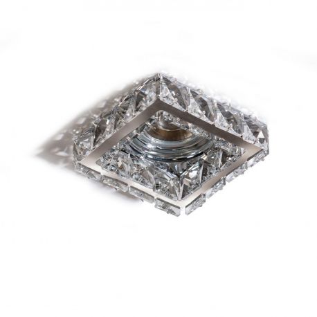 Spoturi tavan fals - Spot incastrat tavan/plafon design decorativ ESTER SQUARE 1 CHROME