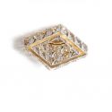 Spot incastrat tavan/plafon design decorativ ESTER SQUARE 1 GOLD