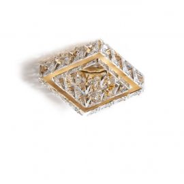 Spoturi tavan fals - Spot incastrat tavan/plafon design decorativ ESTER SQUARE 1 GOLD