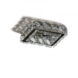Spoturi tavan fals - Spot incastrat tavan/plafon design decorativ ESTER SQUARE 1 BLACK