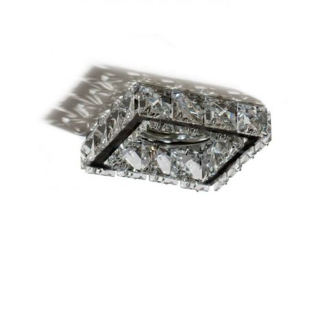 Spoturi tavan fals - Spot incastrat tavan/plafon design decorativ ESTER SQUARE 1 BLACK