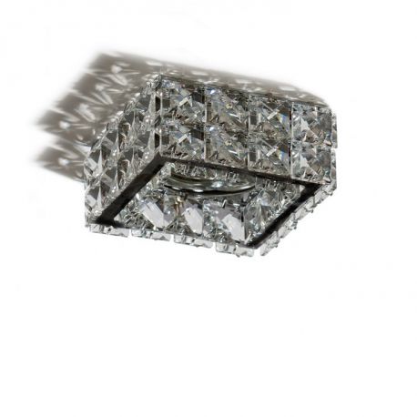 Spoturi tavan fals - Spot incastrat tavan/plafon design decorativ ESTER SQUARE 2 BLACK