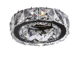 Spoturi tavan fals - Spot incastrat cristal pentru tavan ESTER ROUND 2 BLACK