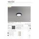 Plafoniere - Mini Plafoniera LED design slim MALTA R 18 4000K neagra