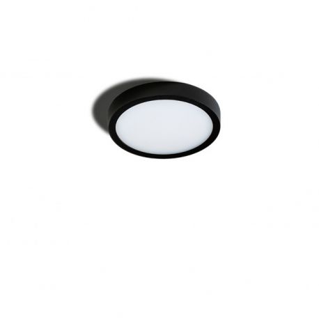Plafoniere - Mini Plafoniera LED design slim MALTA R 18 4000K neagra