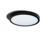 Plafoniera LED design slim MALTA R 30 3000K neagra