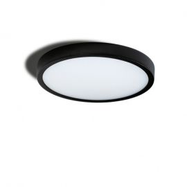 Plafoniera LED design slim MALTA R 30 4000K neagra