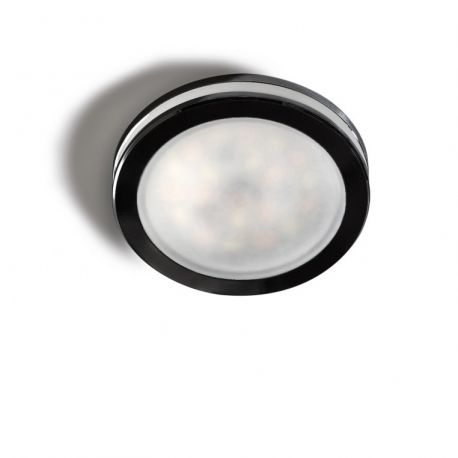 Spoturi tavan fals - Spot LED incastrabil tavan/plafon baie GALATA R IP44 3000K negru