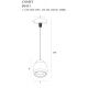 Pendule, Lustre suspendate - Pendul LED design modern COMET