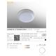 Spoturi tavan fals - Spot LED incastrabil tavan/plafon baie LAMIR R 17 DIMM IP44 3000K