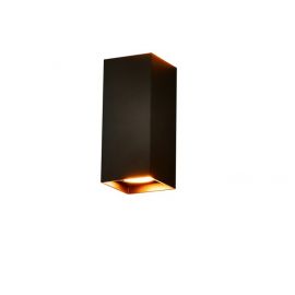 Aplice, corpuri de iluminat pentru pereti - Aplica de perete cu lumina ambientala VELIA SQUARE 2 neagra