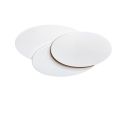 Aplica de perete LED ambientala CLOVER OVAL alba