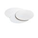 Aplica de perete LED ambientala CLOVER OVAL alba