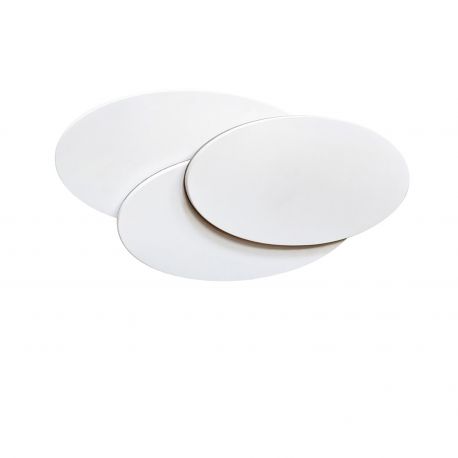 Aplice, corpuri de iluminat pentru pereti - Aplica de perete LED ambientala CLOVER OVAL alba