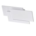 Aplica de perete LED ambientala CLOVER SQUARE alba