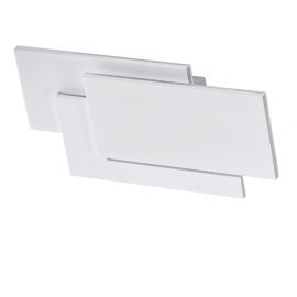Aplica de perete LED ambientala CLOVER SQUARE alba