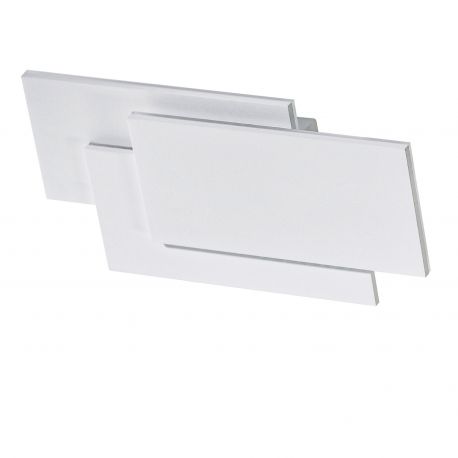 Aplice, corpuri de iluminat pentru pereti - Aplica de perete LED ambientala CLOVER SQUARE alba