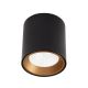 Plafoniere cu spoturi, Spoturi aplicate - Spot aplicat LED design minimalist TUB negru/auriu