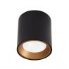 Spot aplicat LED design minimalist TUB negru/auriu