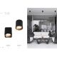 Plafoniere cu spoturi, Spoturi aplicate - Spot aplicat LED design minimalist TUB negru/auriu