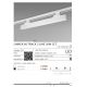 Spoturi, Proiectoare pe sina - Spot LED directionabil pe sina LINNEA 86 TRACK 3Line CCT 36W negru