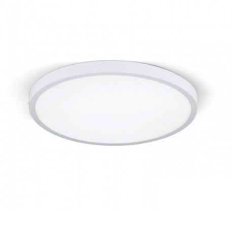 Plafoniere - Plafoniera LED moderna design slim Lero 40cm alba