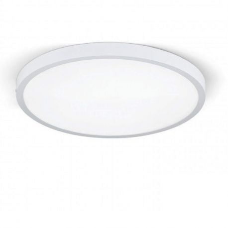 Plafoniere - Plafoniera LED moderna design slim Lero 60cm alba