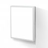 Plafoniera LED moderna design slim Lero 40x40cm alba
