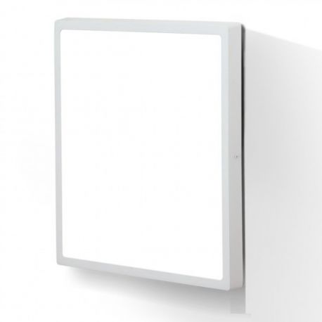 Plafoniere - Plafoniera LED moderna design slim Lero 60x60cm alba
